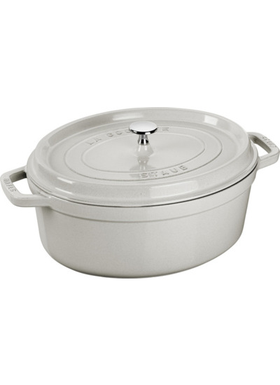 Cocotte 31 cm second choix, Ovale, Truffe blanche, Fonte