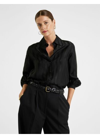 Chemise Emma rayée noire