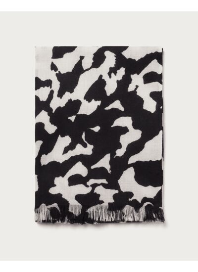 Étole imprimé camouflage 180 cm x 85 cm - Accessoires - NOIR