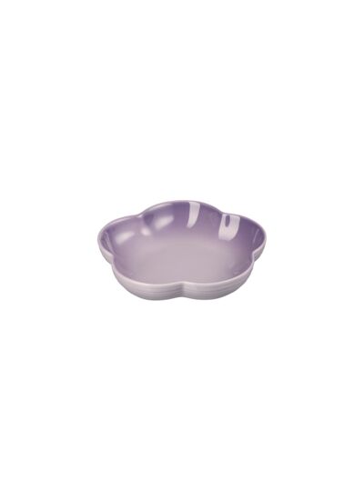 Assiette fleur creuse en céramique Blue Purple