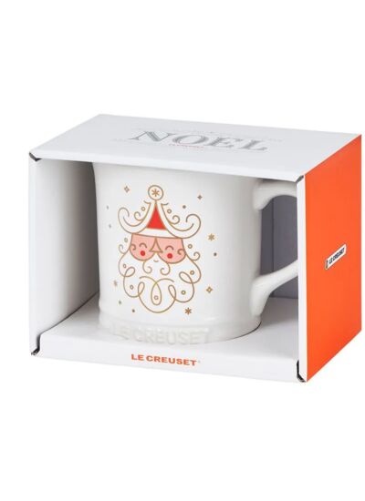 Mug 400ml Blanc Père-Noël en céramique