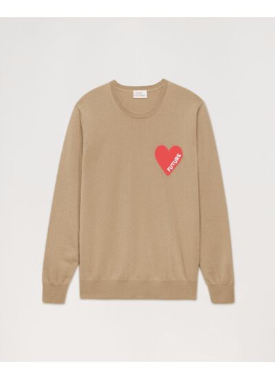 Pull Col Rond Coeur