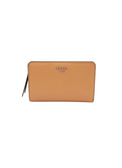 Lettrines de Lancel - Portefeuille Rectangulaire Compact Zippe - Naturel