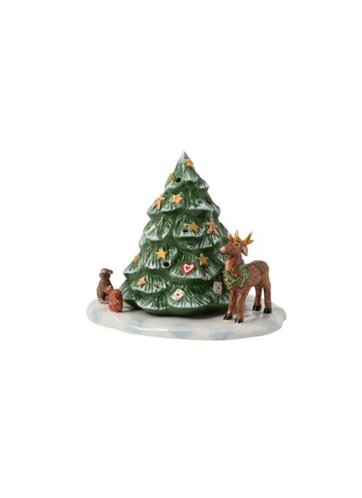 Christmas Toy’s sapin de Noël avec animaux de la forêt, 23 x 17 x 17 cm