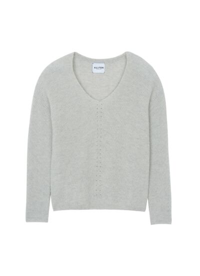 Pull Boxy Pull cachemire col v manches longues