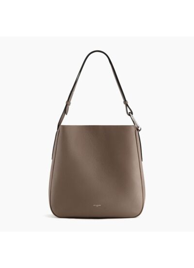 Grand sac hobo Madeleine en cuir grainé