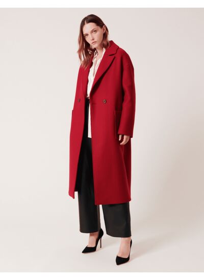 Manteau Miranda Bordeaux en Laine