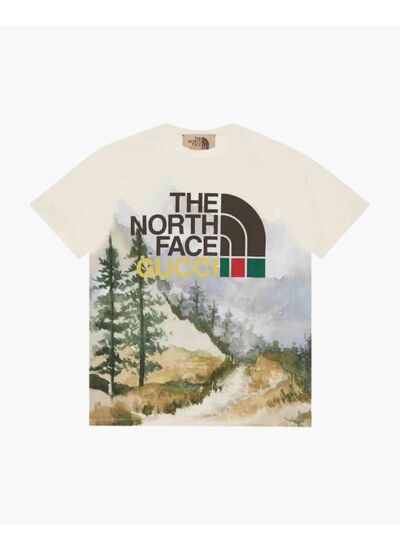 Gucci x The North Face T-Shirt 'Trail Print