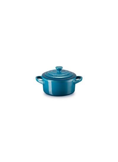 Mini cocotte 10cm en céramique deep teal