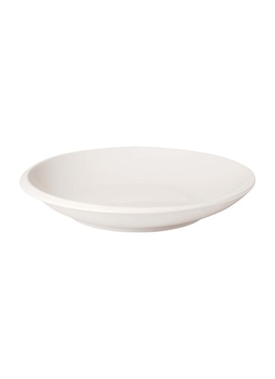 NewMoon - Assiette creuse blanche, en porcelaine haut de gamme