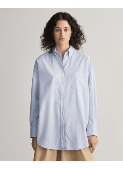 Chemise ultra-ample en coton Oxford de luxe