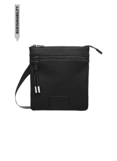 MAN'S FLAT CROSSBODY - NERO