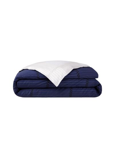 BOSS Home - Housse de couette en satin de coton, Boss Tennis Stripes