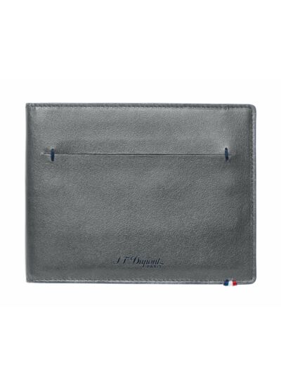 Porte-billets Line D Slim gris-bleu