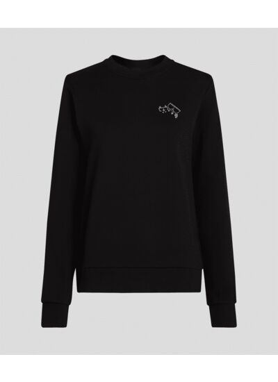 KOCKTAIL COUPLE RHNSTN SWEAT-SHIRT FEMME