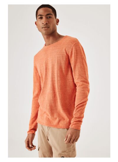 Men Sweater Orange