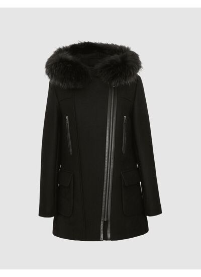 Duffle-Coat Gabie - Col en Fausse Fourru...-Col amovible