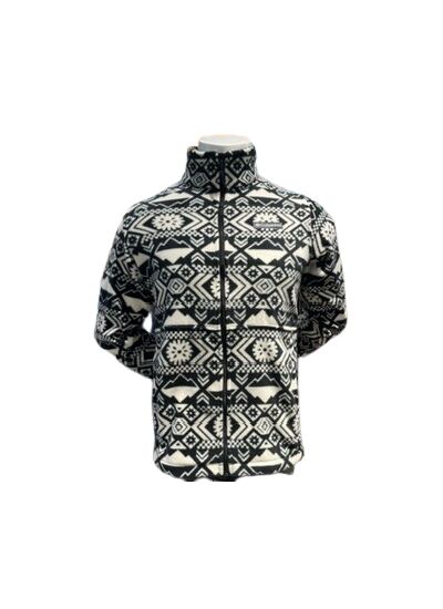 Granite Mountain Printed Fleece Jacket Homme Noir et Blanc