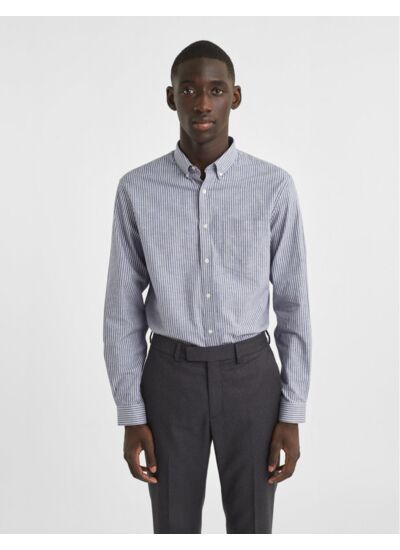 Chemise Gabriel rayée bleue