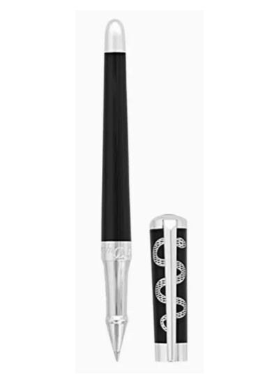 Gamme Orfèvre - Stylo Roller Liberté Hippocrate Noir et Palladium