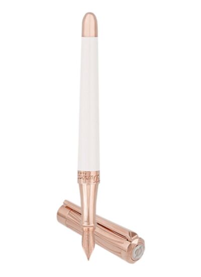 Gamme Orfèvre - Stylo Plume Liberté Blanc et Or rose