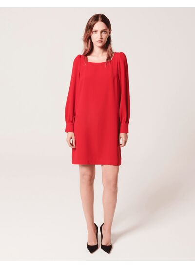 Robe Rina Rouge en Polyester