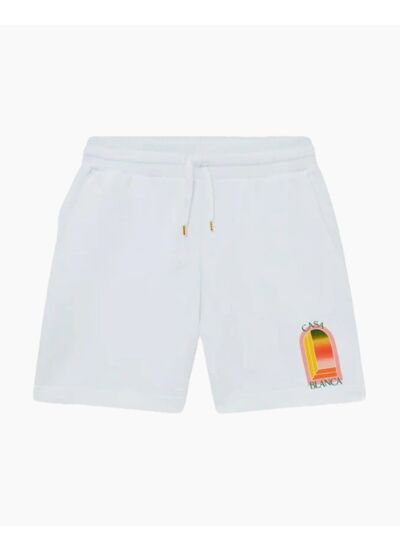 Sweatshorts - Gradient L'Arche - White