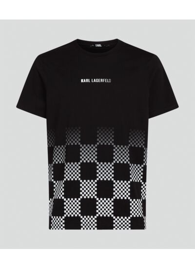 CHECKBOARD DEGRADE T-SHIRT HOMME