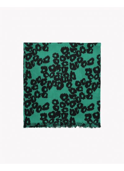 Étole imprimé ikat léopard 180 cm x 85 cm - Accessoire - PEPPERMINT