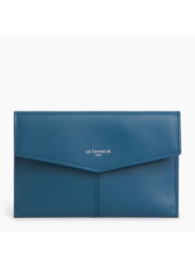 Pochette enveloppe moyen modèle Charlotte en cuir lisse