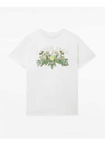 Casablanca T-Shirt Palm Springs Tennis Club Blanc