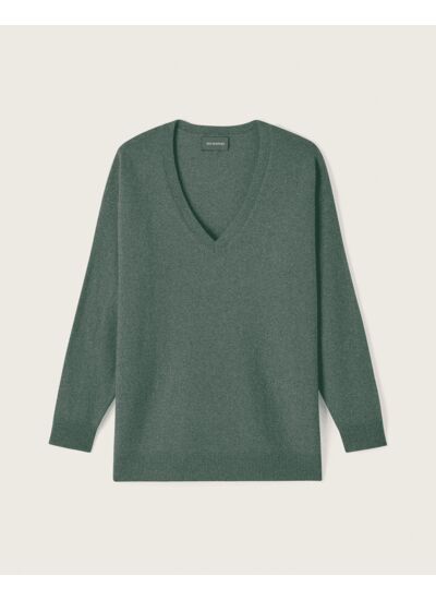 Pull V ample - Femme - VERT RIVAGE