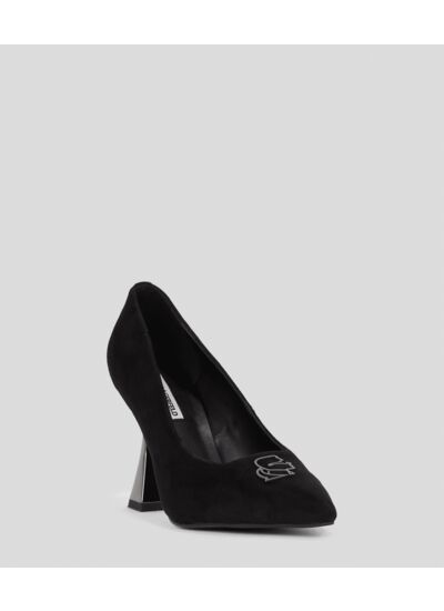 VELVET CAMEO HEELED PUMP ESCARPIN FEMME