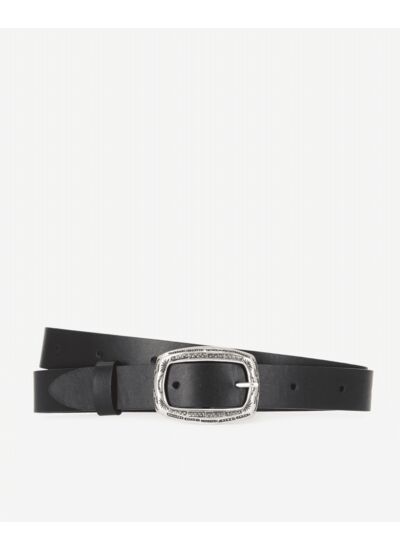 Ceinture En Cuir Avec Perforation Tout Le Long