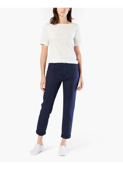 Pantalon chino week-end, coupe slim