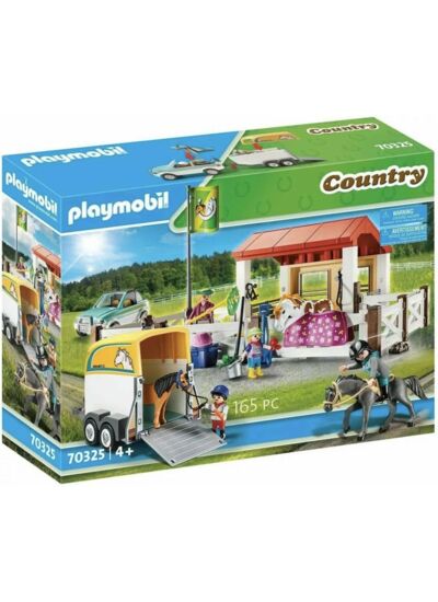 Playmobil 70325 - Ferme Équestre Avec Remorque