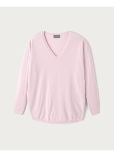 Pull V oversize - Femme - CERISIER