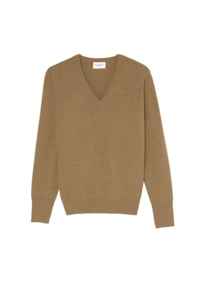 Pull V classique - Homme - CAMEL