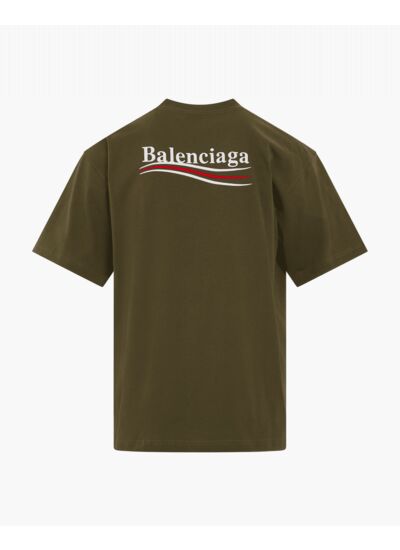 TEE BALENCIAGA POLITICAL GREEN