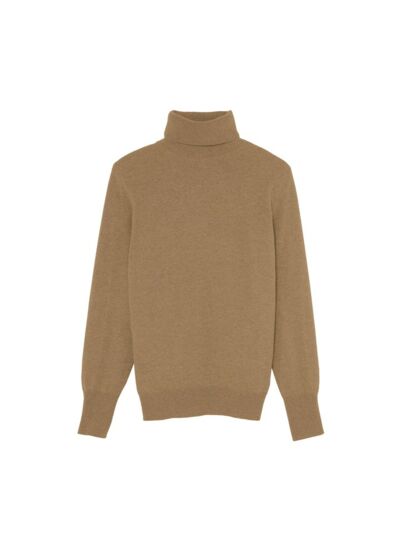 Pull col roulé classique - Homme - CAMEL