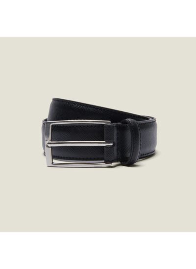 Ceinture en croute de cuir Saffiano