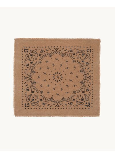 Bandana Hachi Petit bandana cachemire imprimé, 2 fils