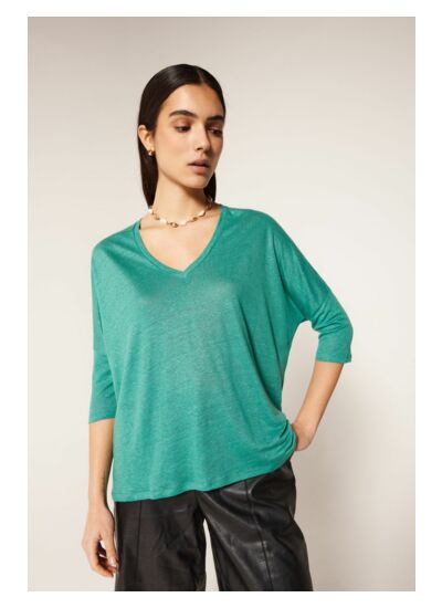 Poncho t-shirt lin Emilie