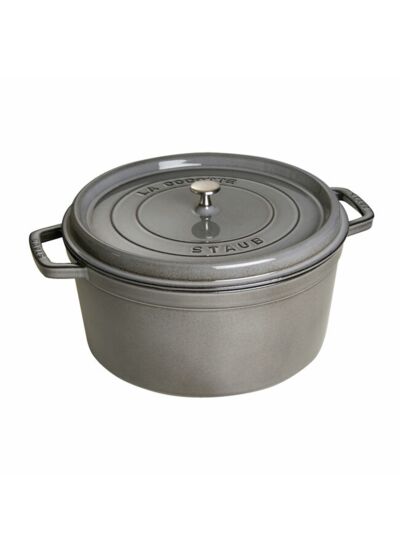 Cocotte 30 cm, Rond(e), Gris graphite, Fonte, second choix