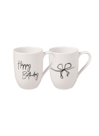 Statement - Lot de 2 mugs « Happy Birthday », 280ml