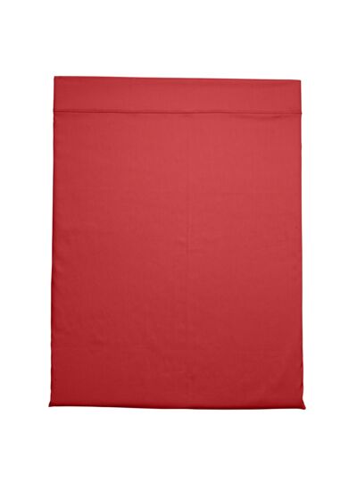 Drap plat Partition Satin de coton Coloris Rouge