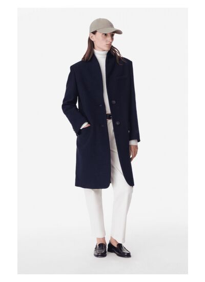 Manteau Soka En Laine Mélangée