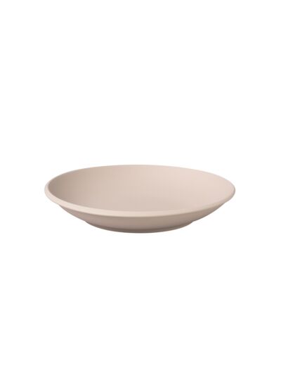 NewMoon Beige - Assiette creuse, beige, en porcelaine haut de gamme