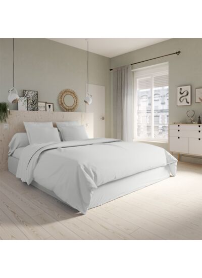 Housse de couette Studio Coton Gris Perle