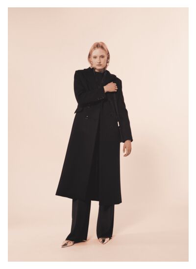 Manteau Marzia-Nocturne en Laine